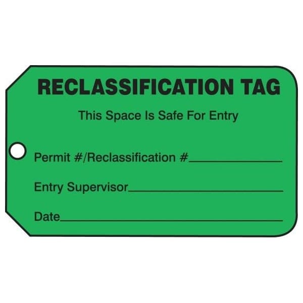 Accuform Safety Tags, ATMOSPHERIC LEVELS, 5.75in x 3.25in, RP-Plastic, 25PK TCS313PTP - main